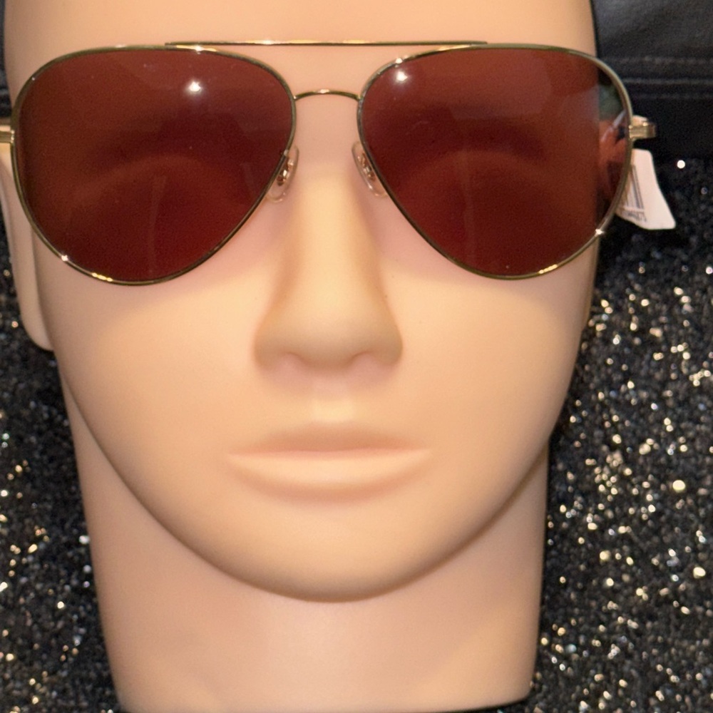 Oliver Peoples Gold Aviator Glasses